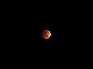 月全食 月食 红月亮