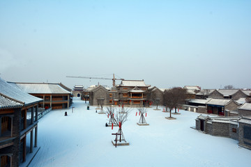 古城雪景