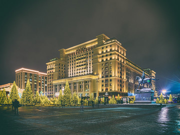 莫斯科四季酒店夜景