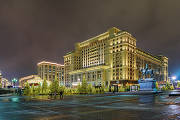 莫斯科四季酒店夜景