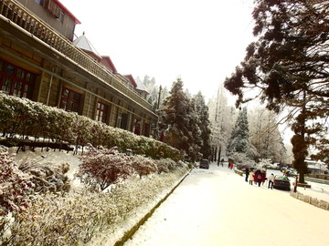 庐山雪景