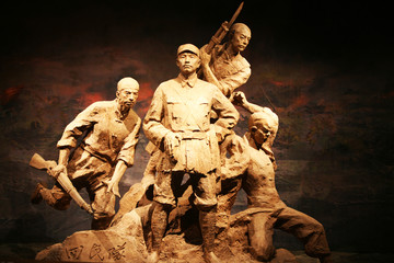 抗日战争雕塑