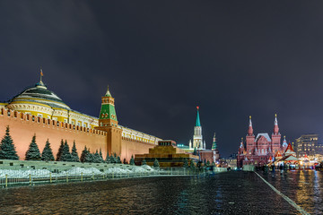 莫斯科红场夜景