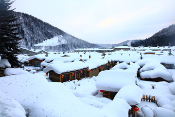 雪乡全景 中国雪乡 雪乡