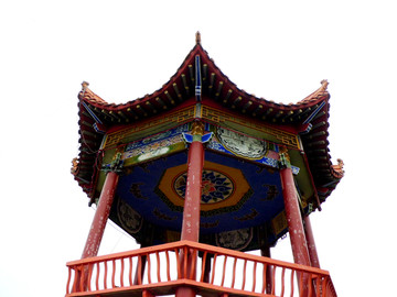 八角亭一角