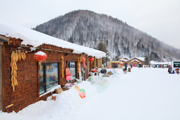 雪乡全景 中国雪乡 雪乡