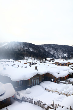 雪乡全景 中国雪乡 雪乡