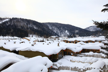 雪乡全景 中国雪乡 雪乡