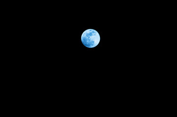 2018年超级蓝月亮高清图
