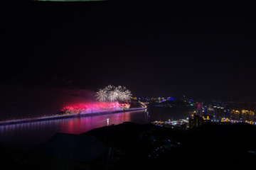 大连元旦春节跨年烟花火