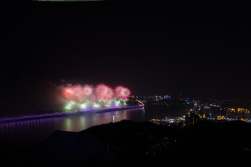 大连跨年烟花火晚会