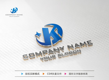 K字母标志 K字母LOGO设计