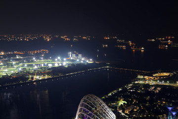 新加坡海峡夜景