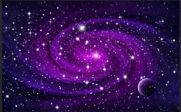 紫色星空漩涡软膜