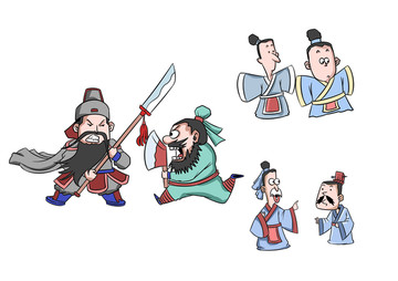卡通人物分层图