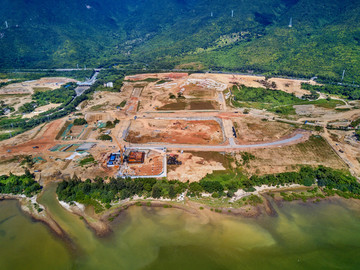 建设中的深圳坝光国际生物谷
