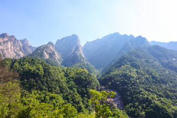 安徽黄山 黄山 山峰 山岳