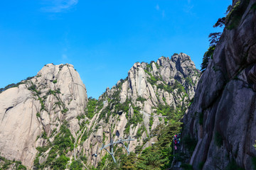 安徽黄山 黄山 山峰 山岳