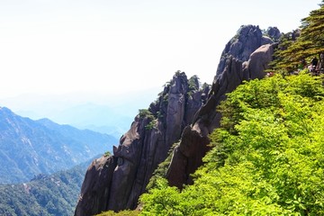 安徽黄山 黄山 山峰 山岳