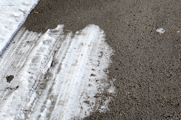 路面 雪痕