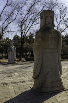 十三陵总神道石像生文官