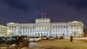 圣彼得堡马林斯基宫夜景
