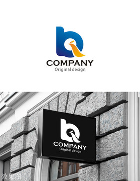 BQ字母logo设计