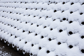 雪中堆坛