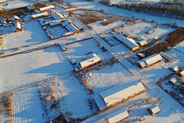 边塞雪村 航拍