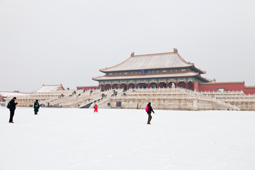 故宫雪景 冬季的北京