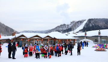 雪乡全景 中国雪乡 雪乡