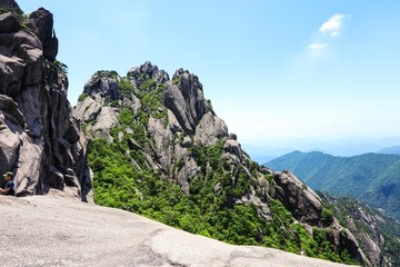 安徽黄山 黄山 山峰 山岳