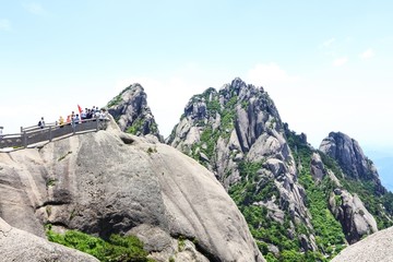 安徽黄山 黄山 山峰 山岳