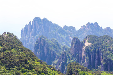 安徽黄山 黄山 山峰 山岳