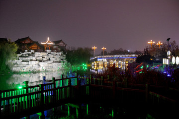 开封御河夜景