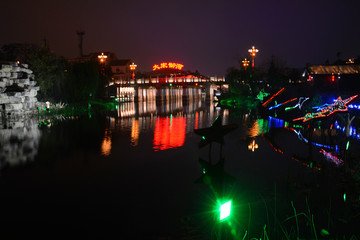 开封御河夜景