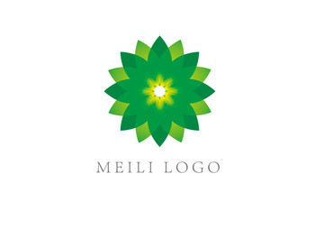 绽放花朵Logo设计