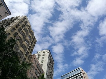 蓝天白云天空背景素材高清