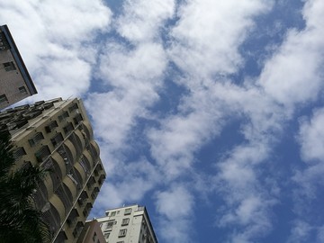 蓝天白云天空背景素材高清