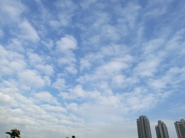 蓝天白云天空背景素材高清