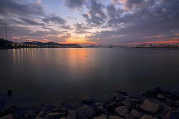 肇庆城市风光夜景