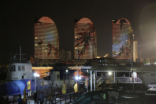 三亚大亚湾夜景