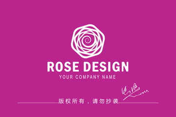 玫瑰折纸logo