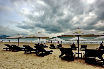 越南芽庄沙滩伞