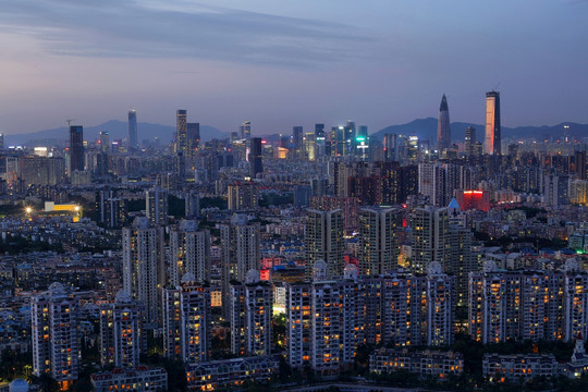 深圳南山城市夜景风光