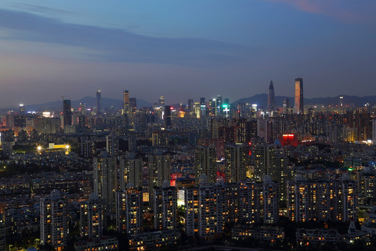 深圳南山城市夜景风光