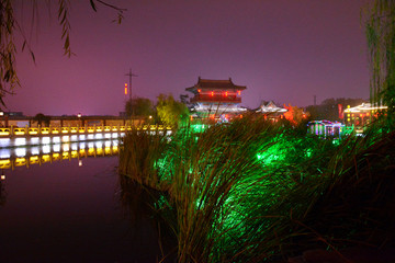 开封御河夜景