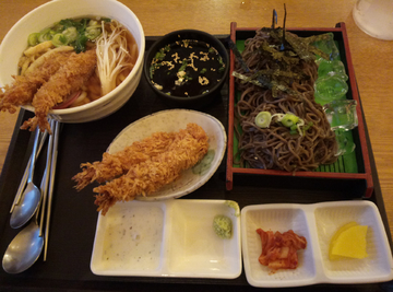 冷荞麦面定食