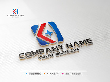 K字母LOGO设计