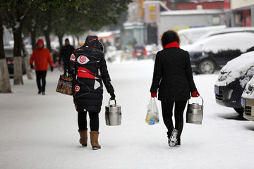 雪中送餐